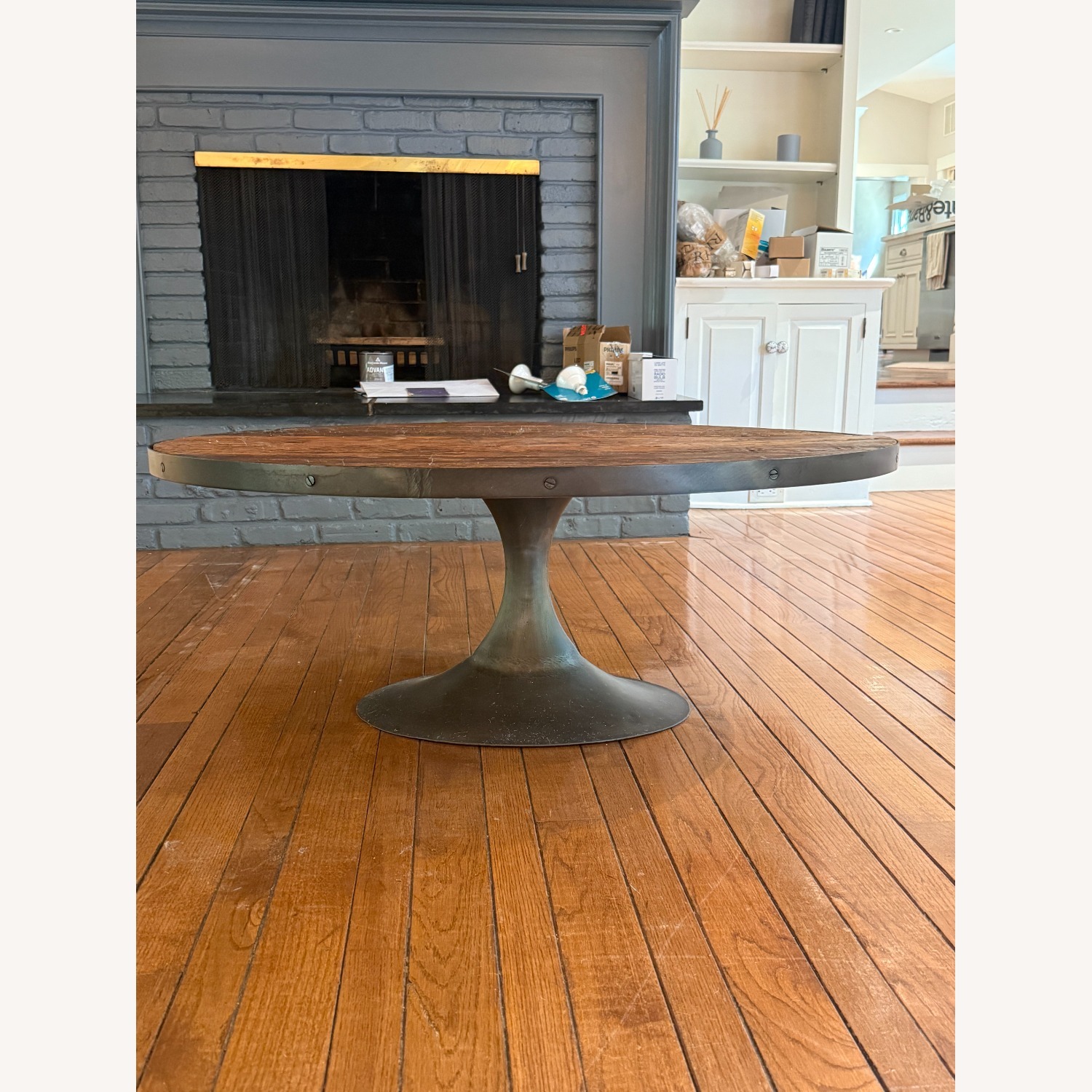 Restoration Hardware Aero Oval Coffee Table - image-2