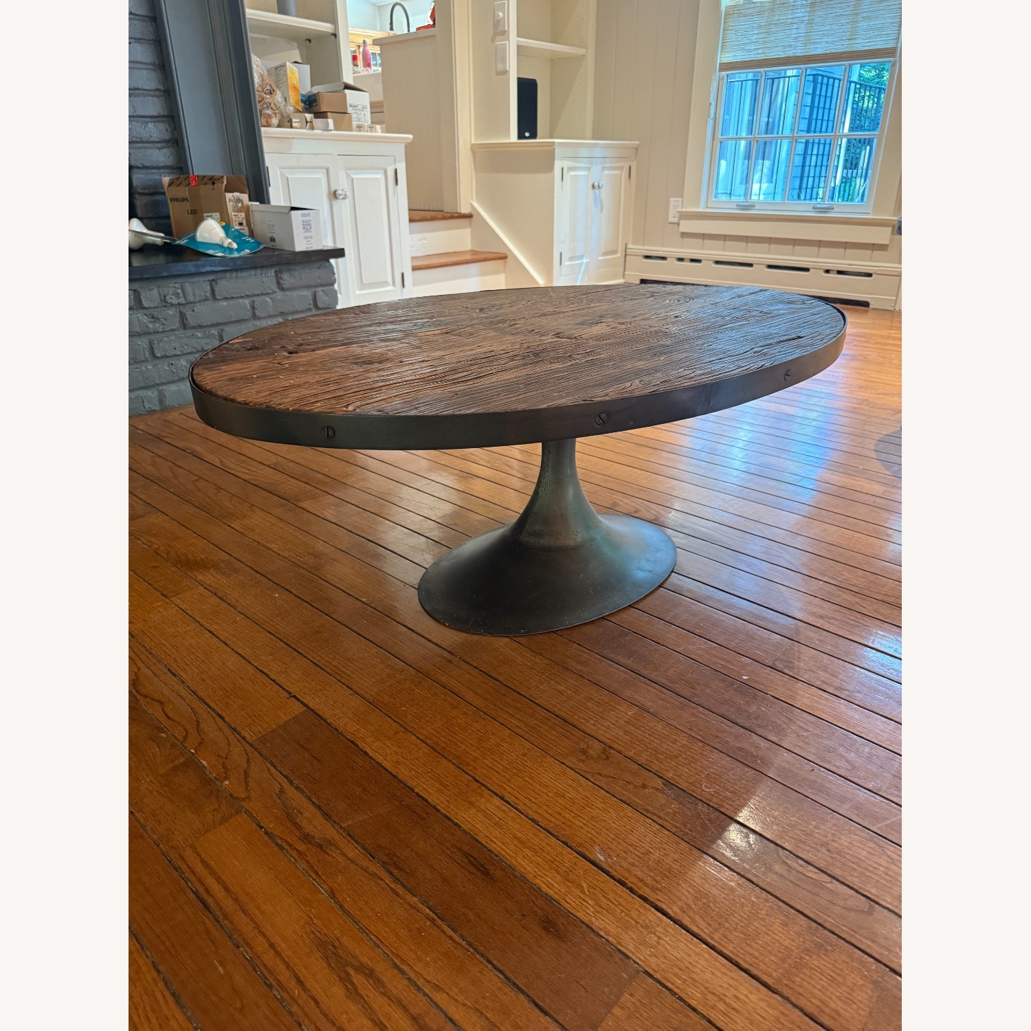 Restoration Hardware Aero Oval Coffee Table - image-1