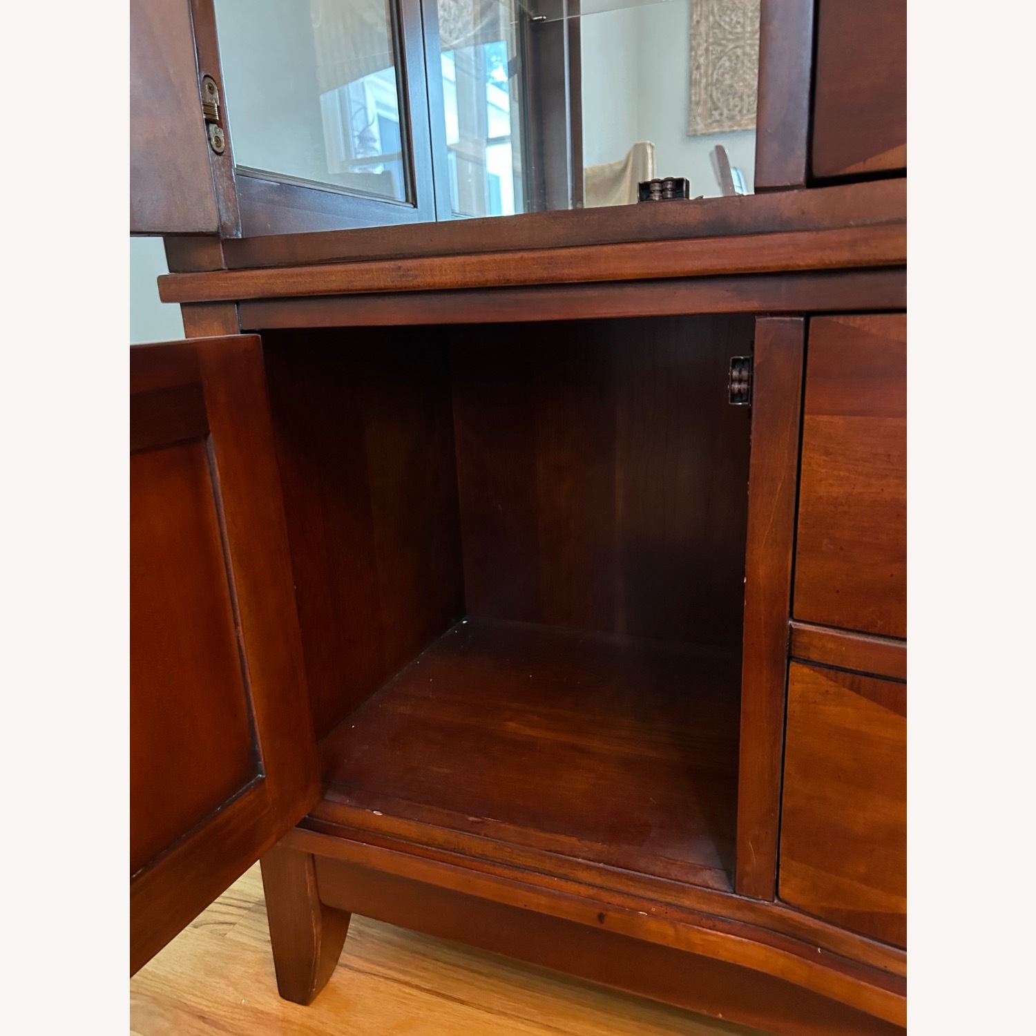 Walnut Bar and China Cabinet - image-9