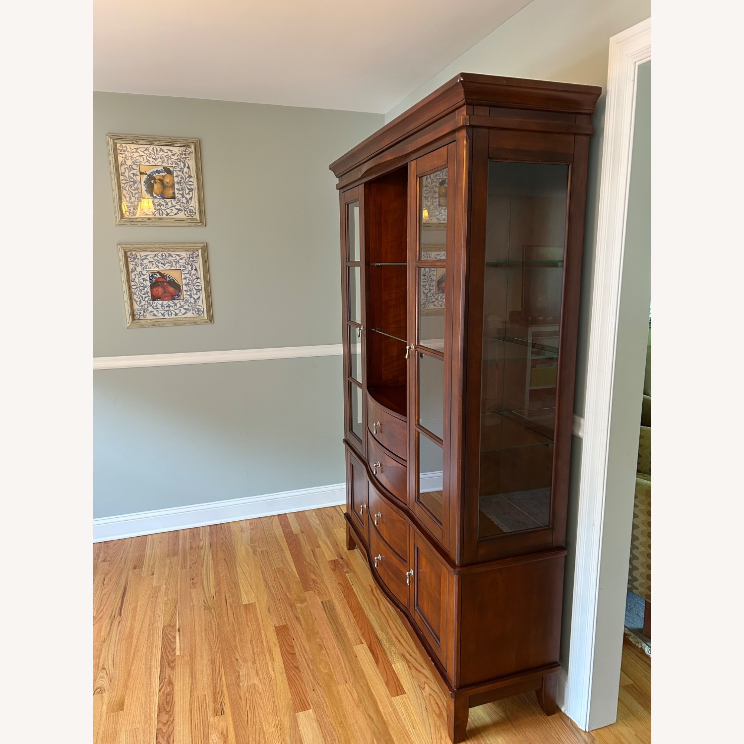 Walnut Bar and China Cabinet - image-7