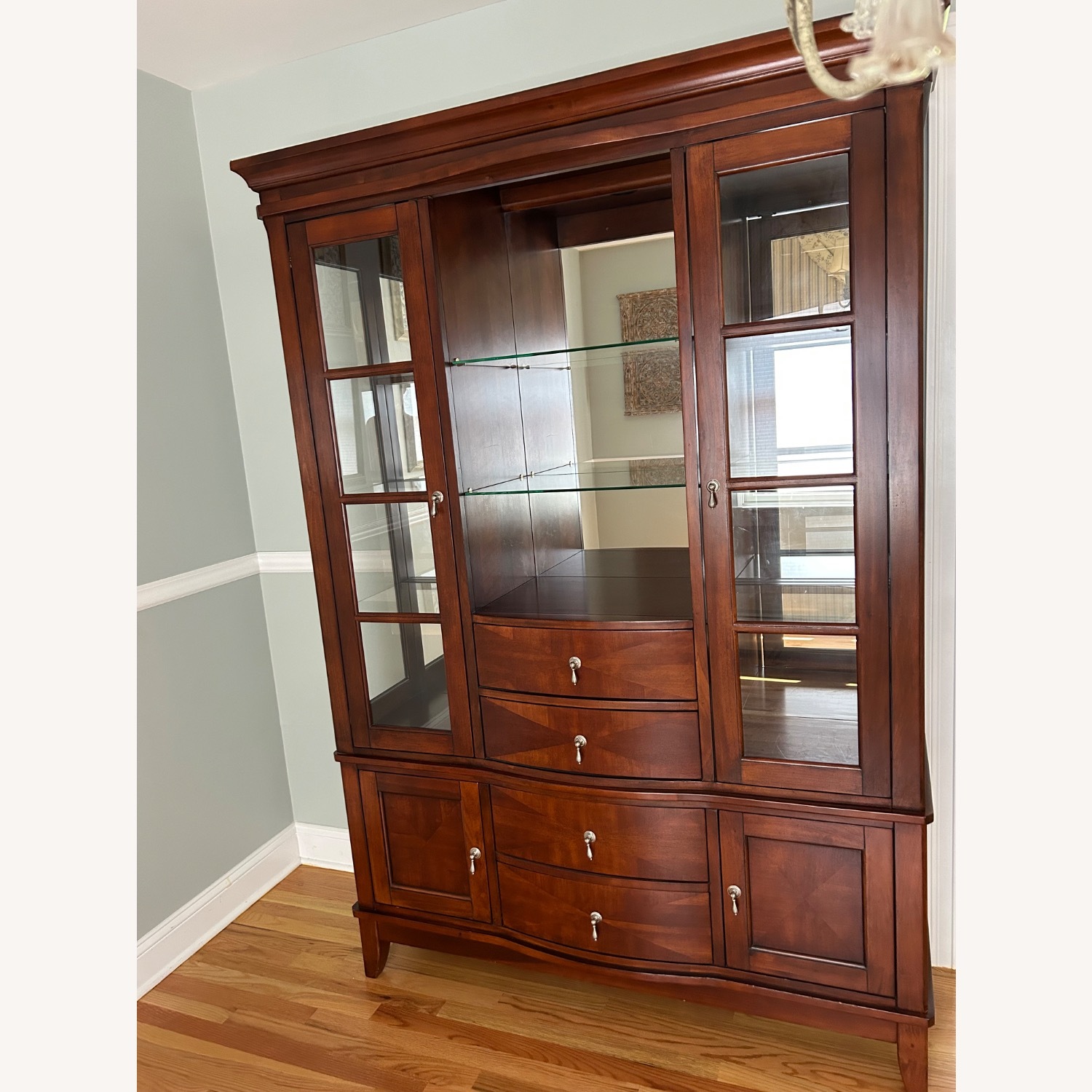 Walnut Bar and China Cabinet - image-6