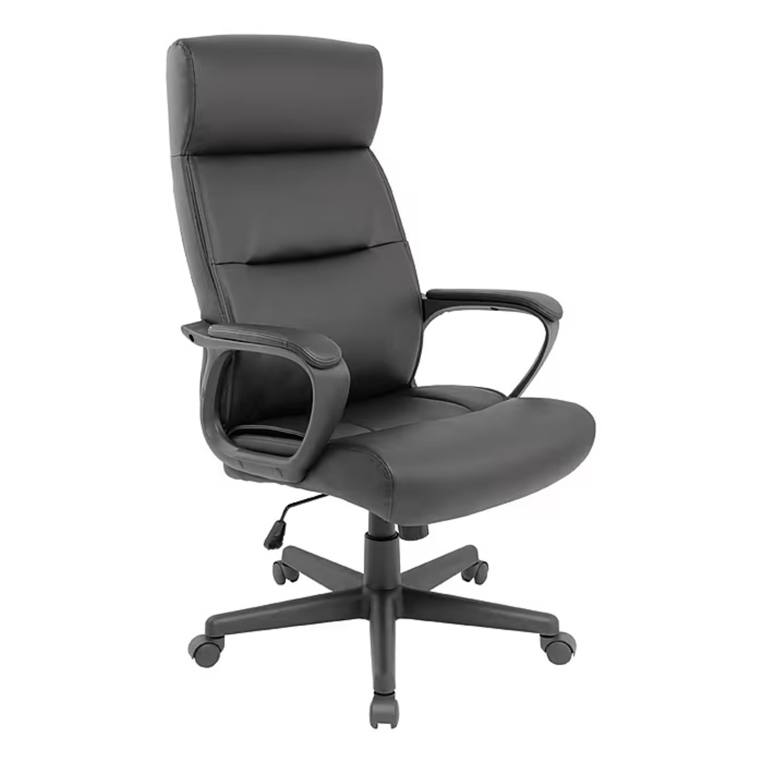 Ergonomic Faux Leather Swivel Manager Chair - image-5