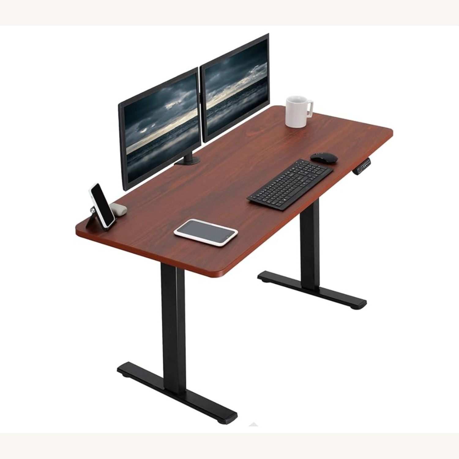 60 x 24 in Standing Desk, Memory Height Adjustment - image-1