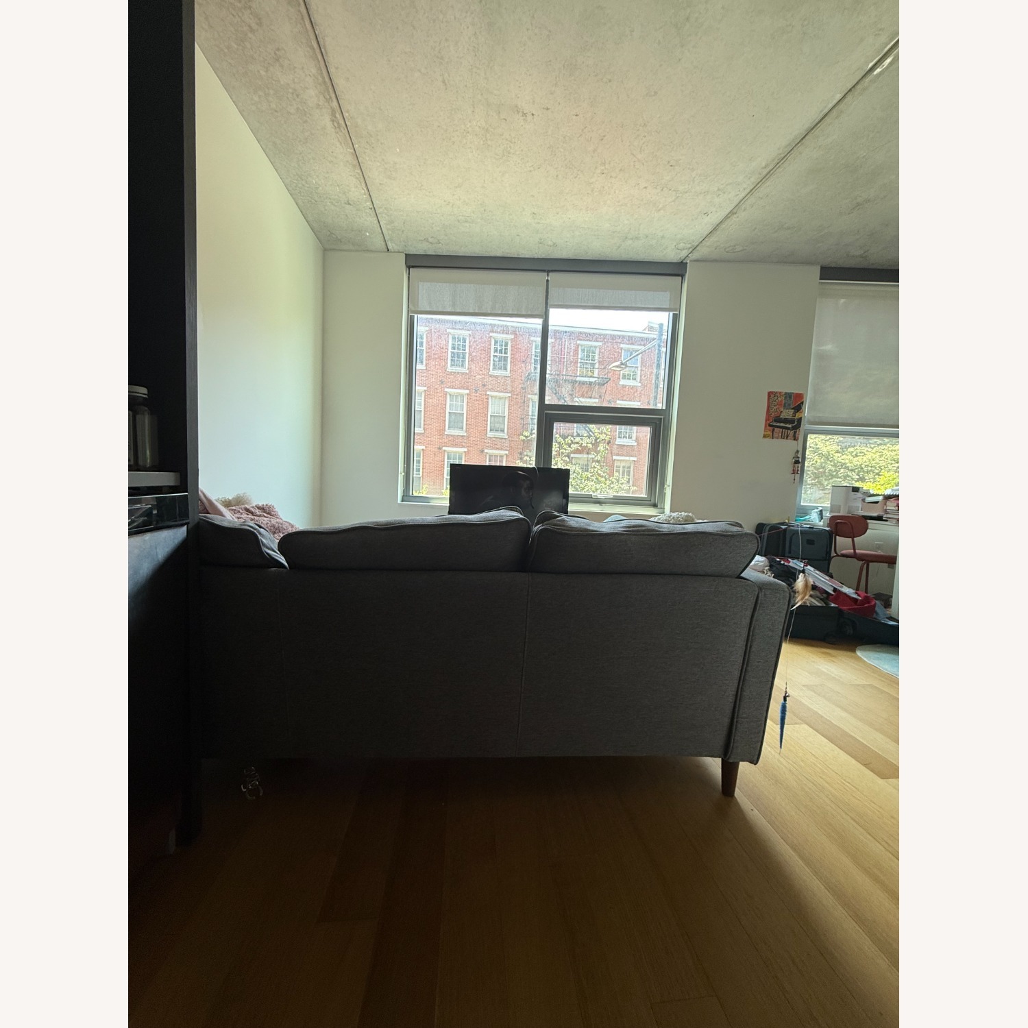 Hana 78" Square Arm Sofa - image-3