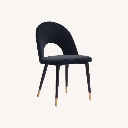 Used Living Spaces Black Dining Chairs Set of 4 for sale on AptDeco