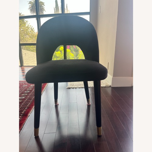 Used Living Spaces Black Dining Chairs Set of 4 for sale on AptDeco