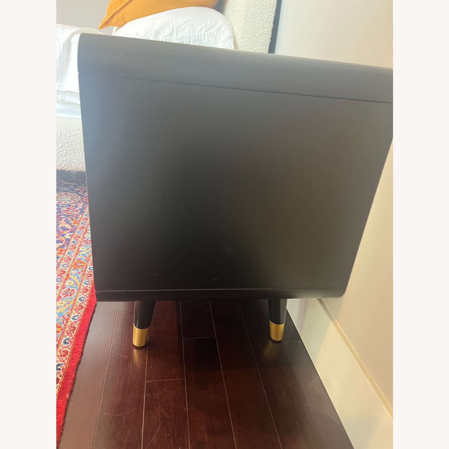 Living Spaces Black & Cane Nightstand Set of 2 - image-5