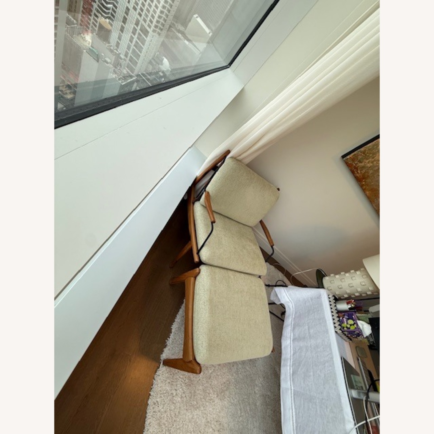 Lawson-Fenning Maker's Armchair + Ottoman Lt Green - image-10