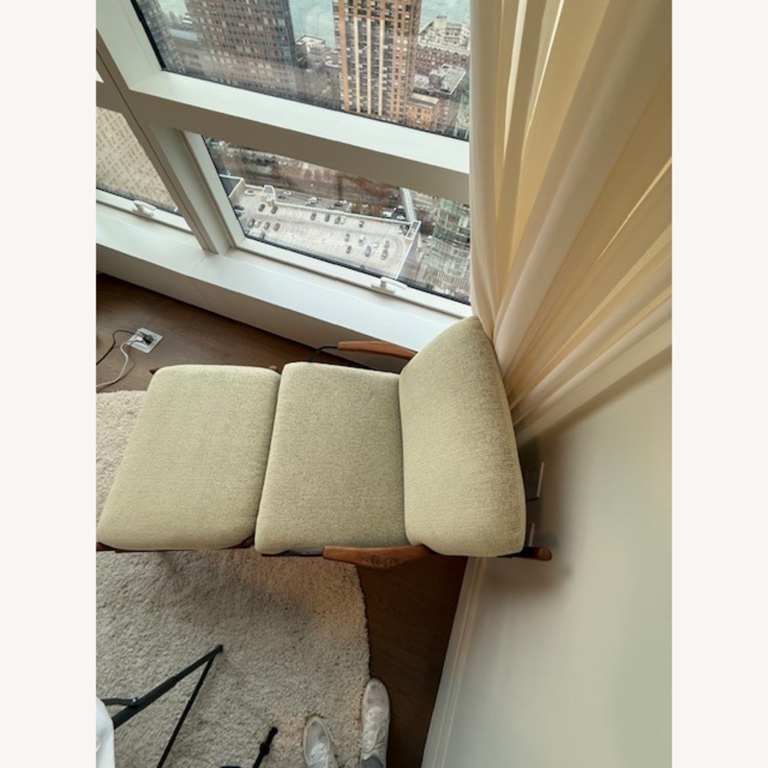 Lawson-Fenning Maker's Armchair + Ottoman Lt Green - image-9