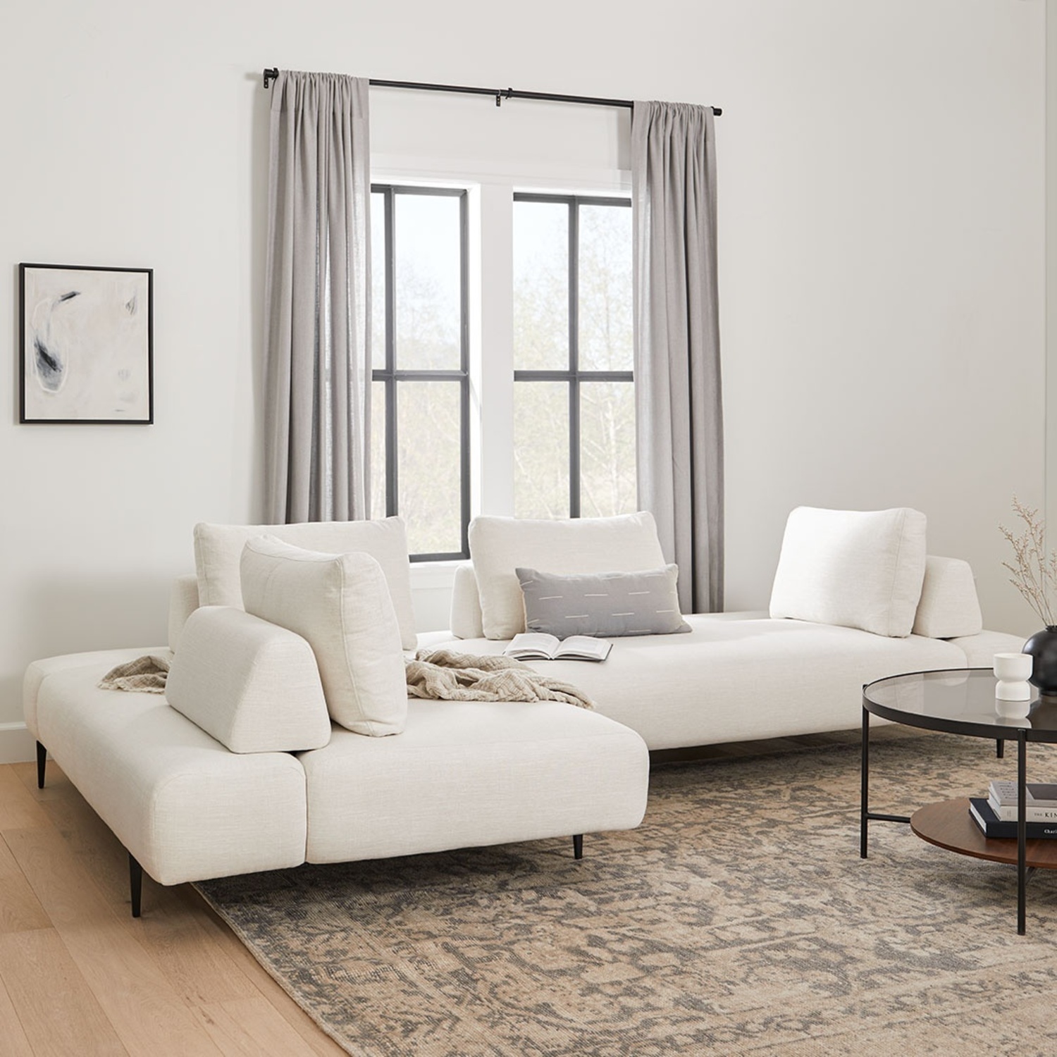 Article Divan Gray Sectional - image-10