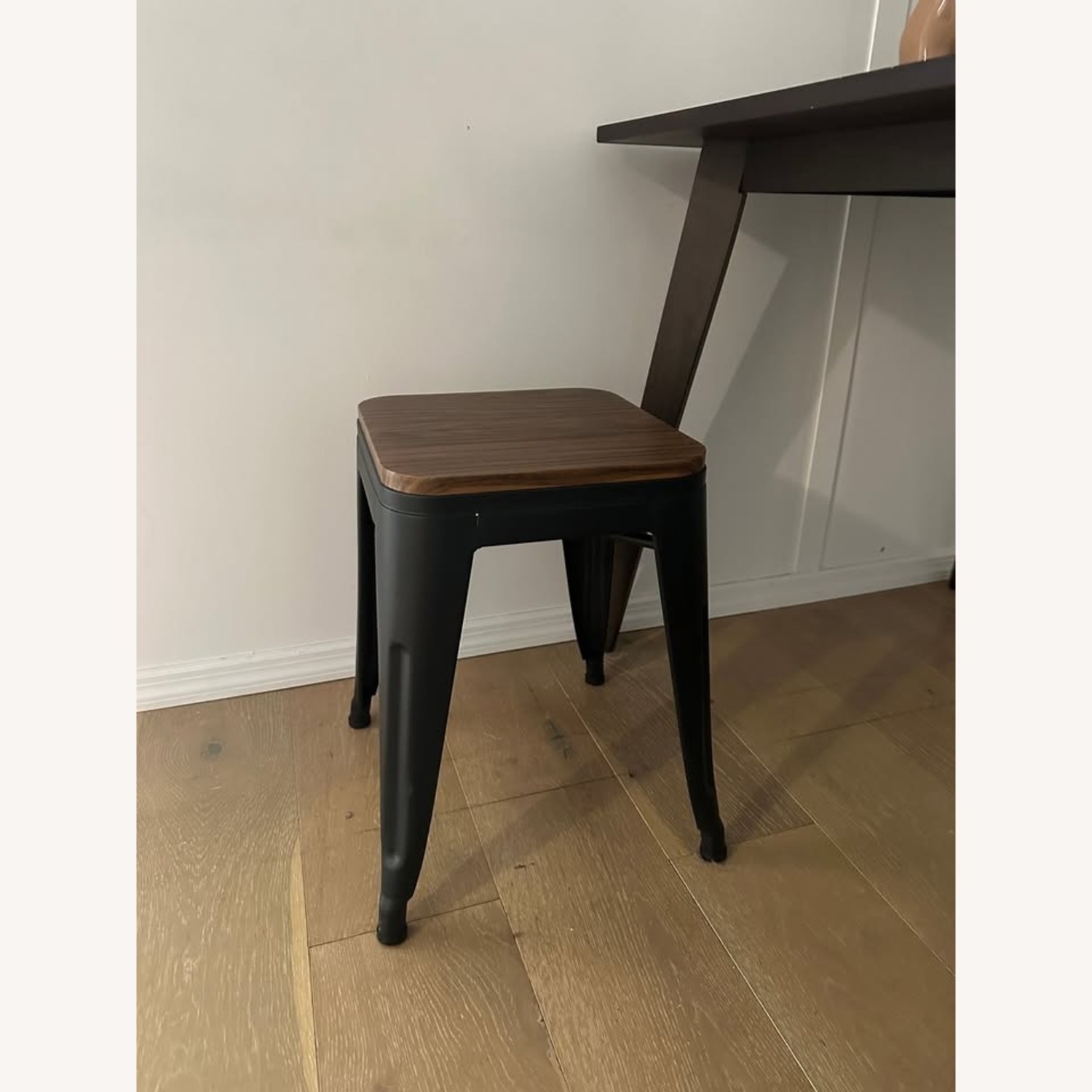 Dark Brown Wood Table Set for 4 - image-6