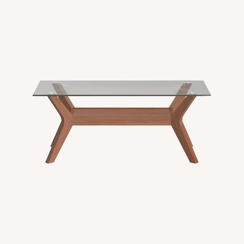 Used Mid-century Modern Glass Coffee Table for sale on AptDeco
