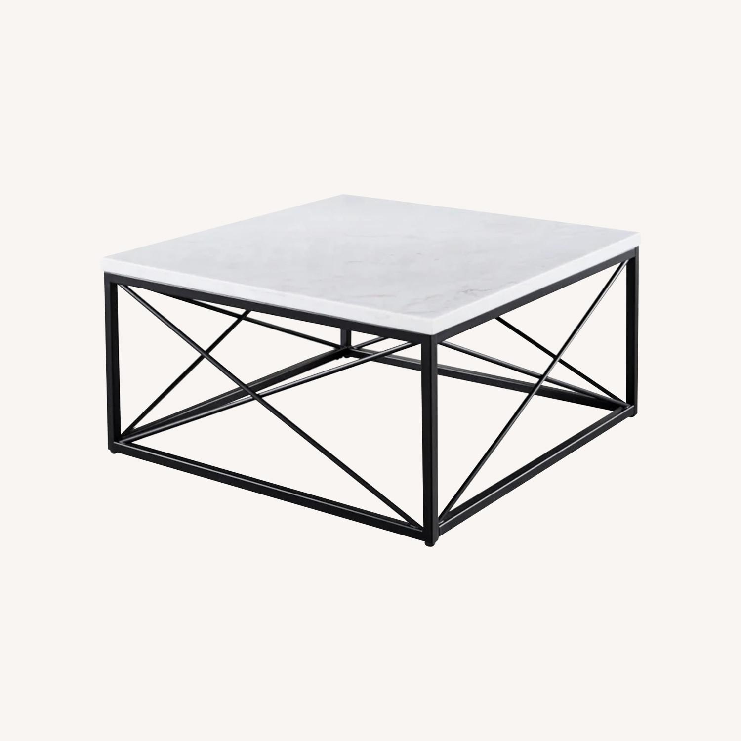 Nebraska Furniture Mart Marble Coffee Table - image-0