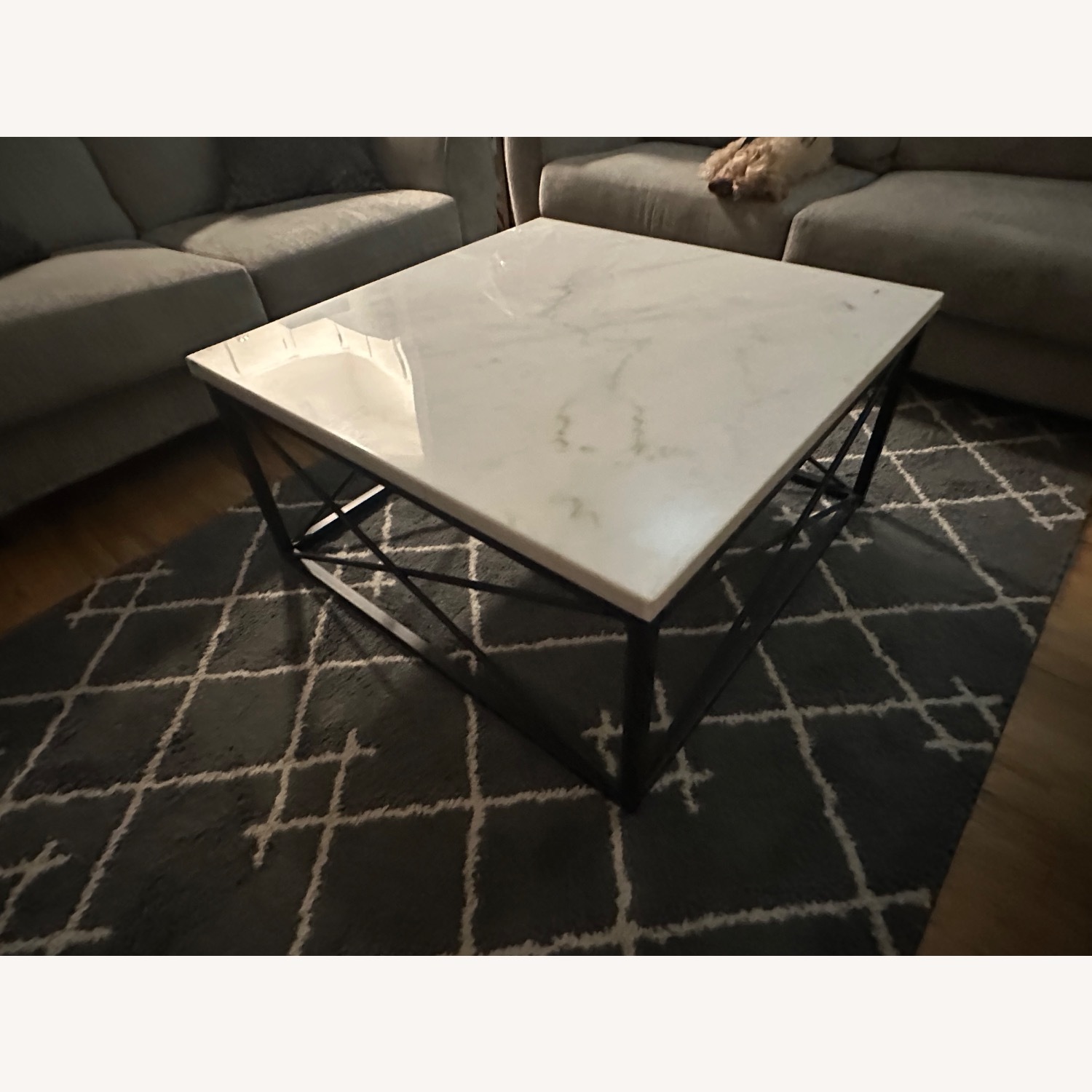 Nebraska Furniture Mart Marble Coffee Table - image-2