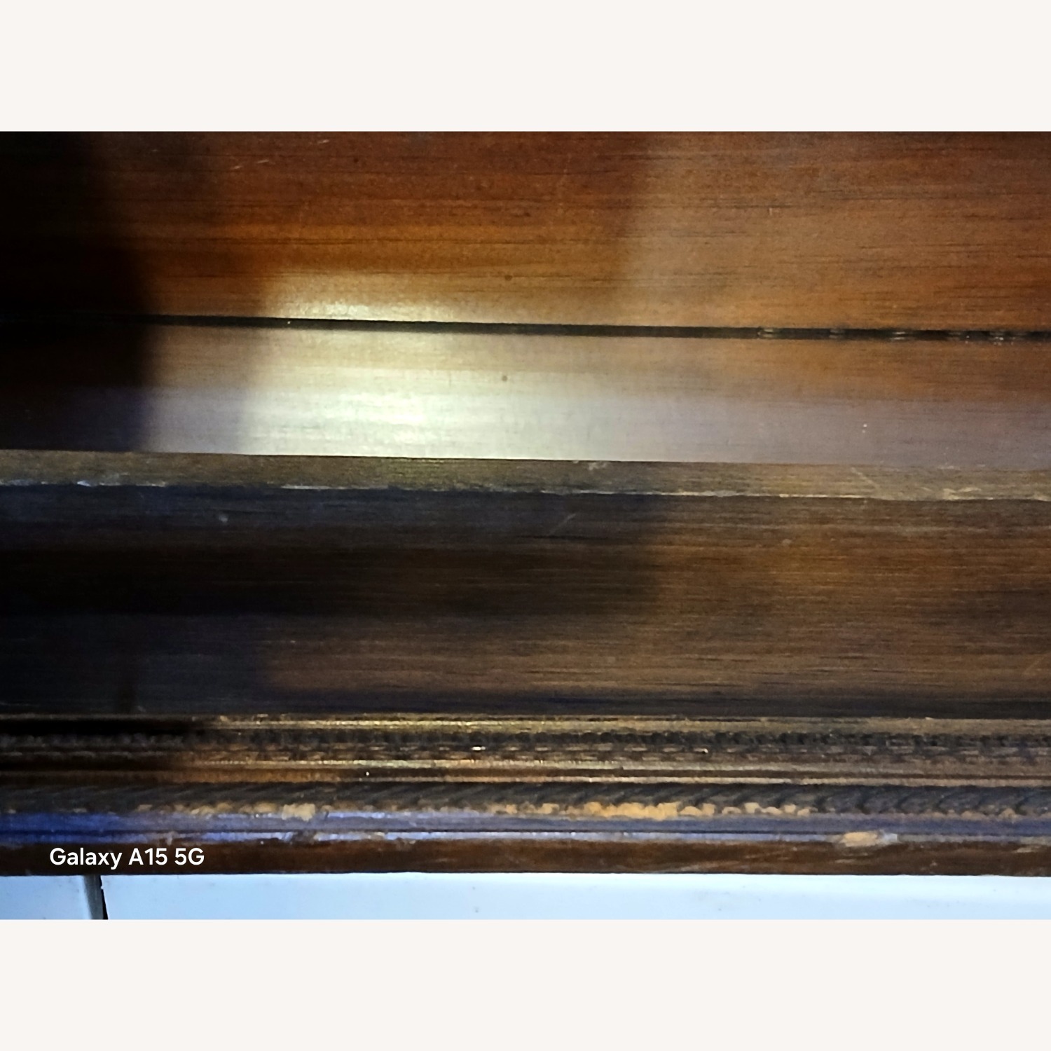 Vintage Mirror with Wooden Shelves - image-6