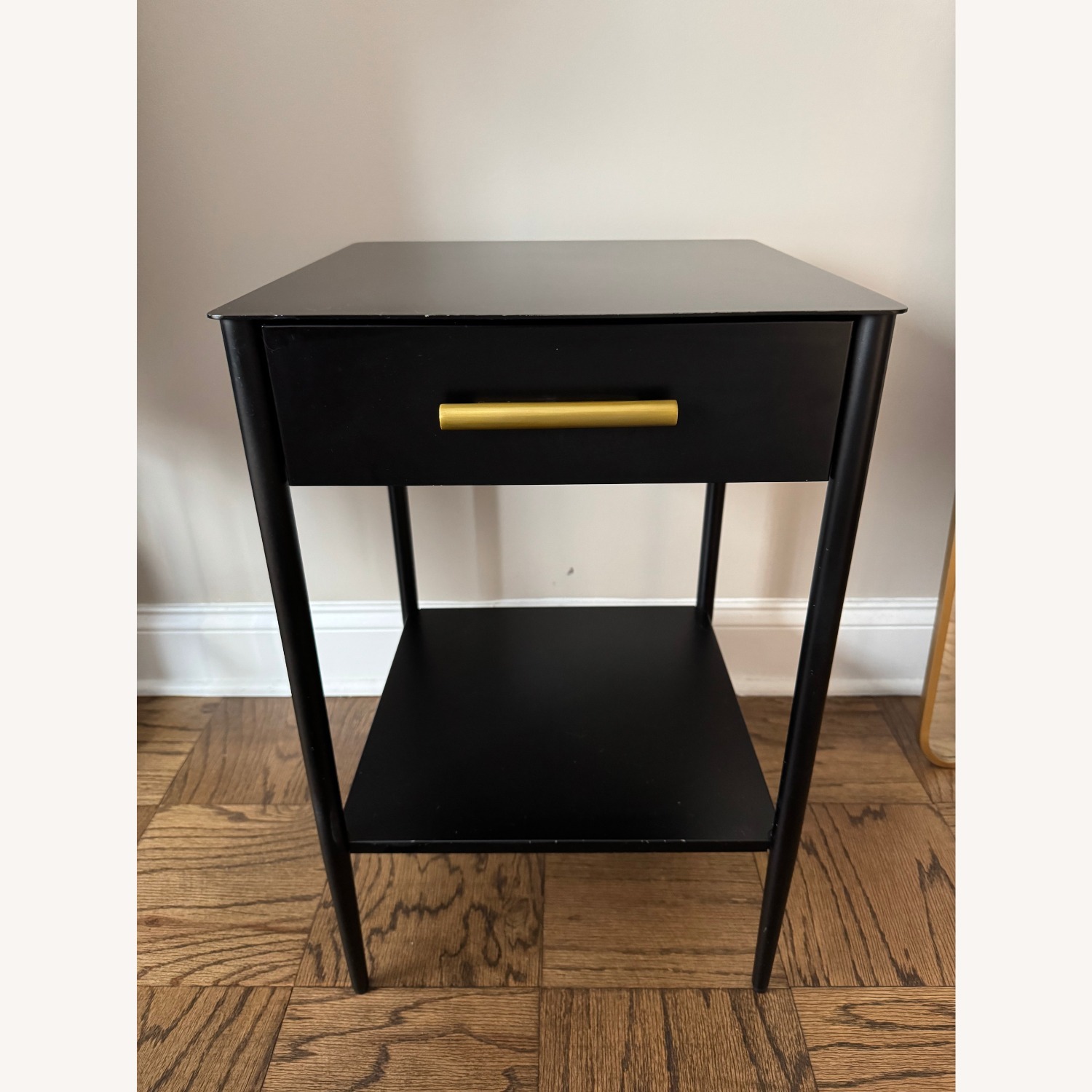 West Elm Metalwork Black Nightstand - image-1