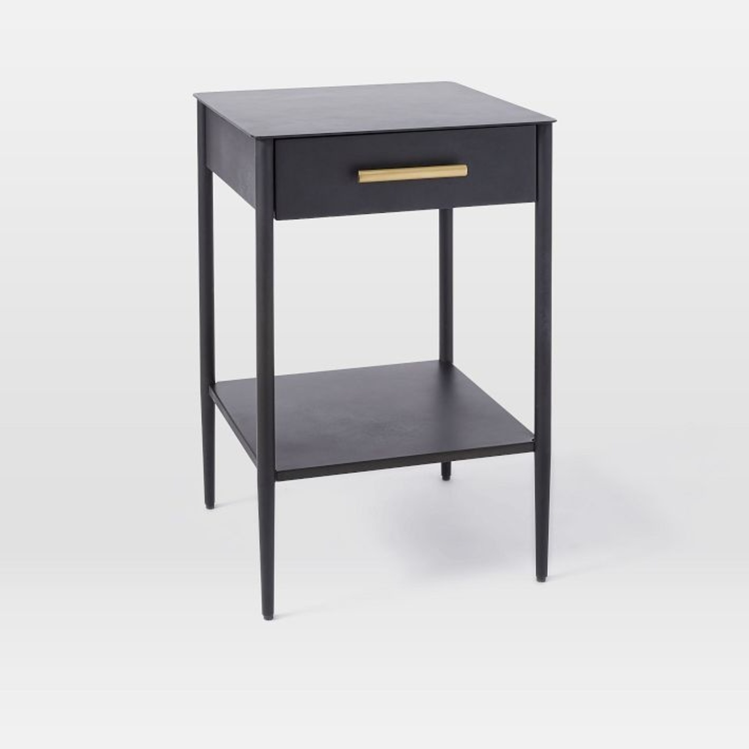 West Elm Metalwork Black Nightstand - image-4