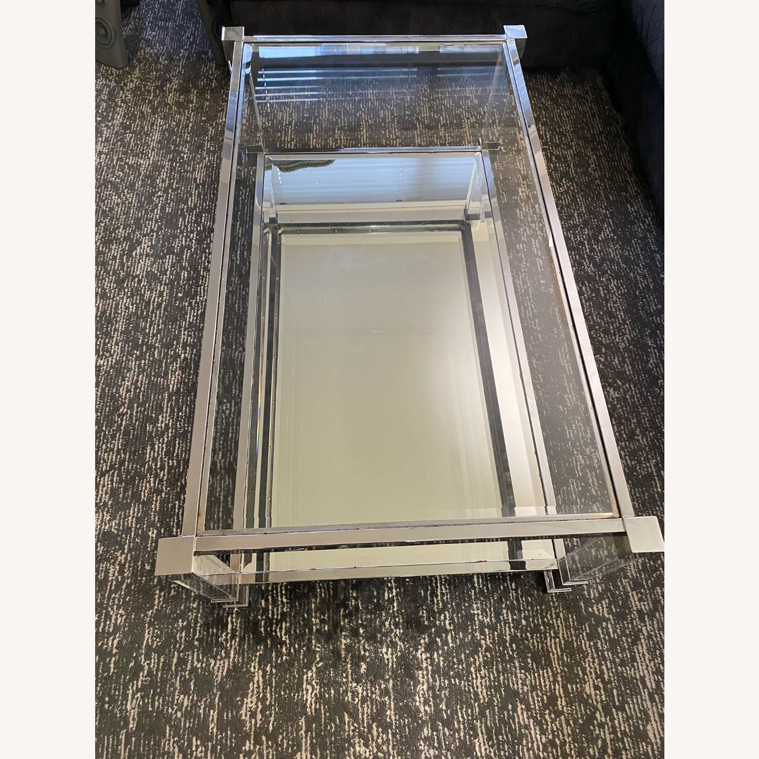 Z Gallerie Glass Coffee Table - image-2