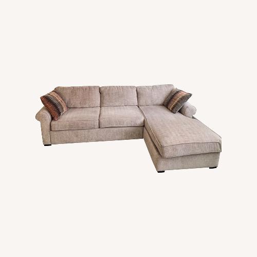 Used 2-piece Raymour & Flanigan sofa chaise – excellent condition! for sale on AptDeco