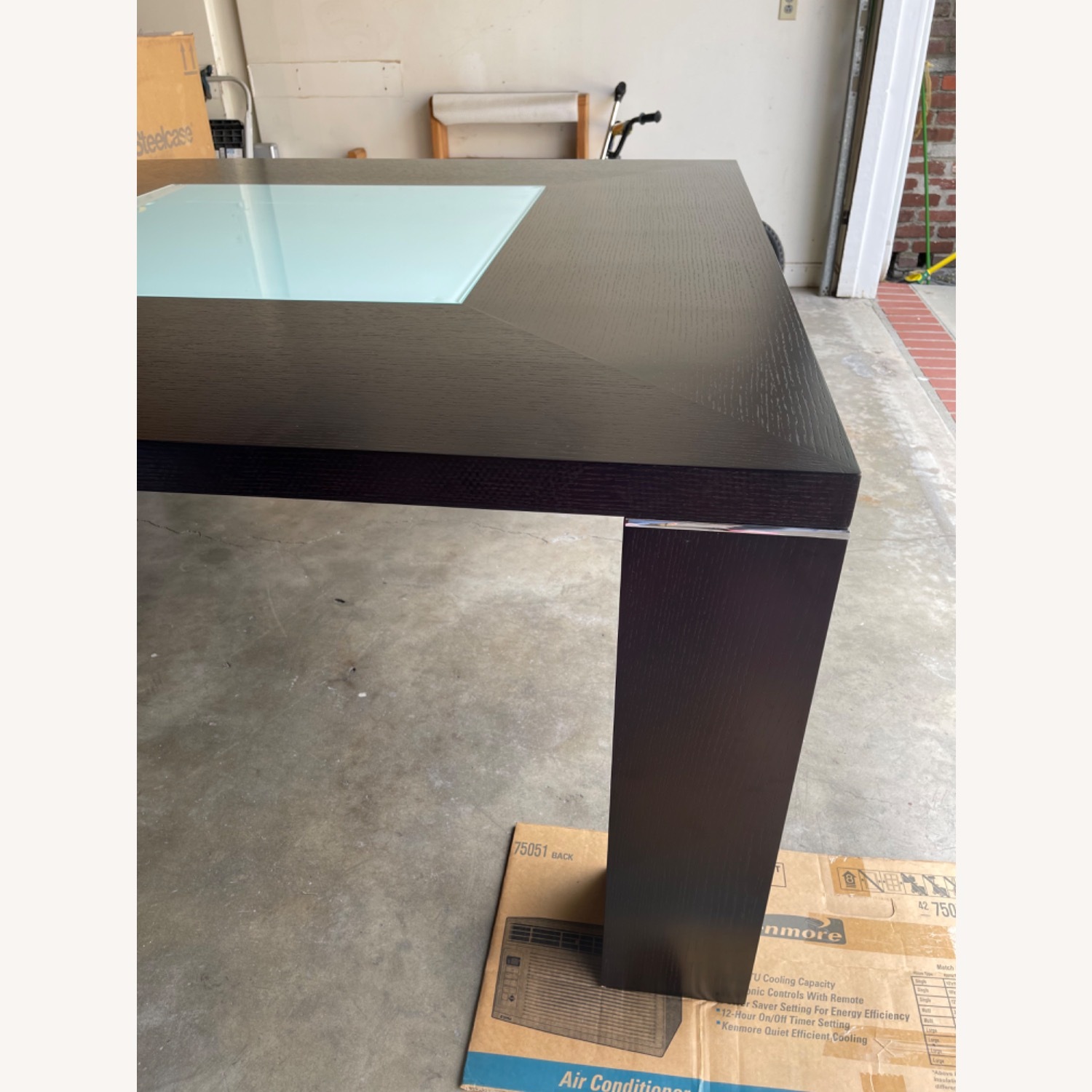 Sharelle Large Contemporary Square Dining Table - image-2