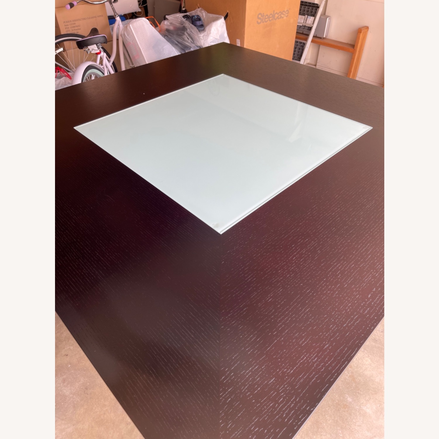 Sharelle Large Contemporary Square Dining Table - image-5