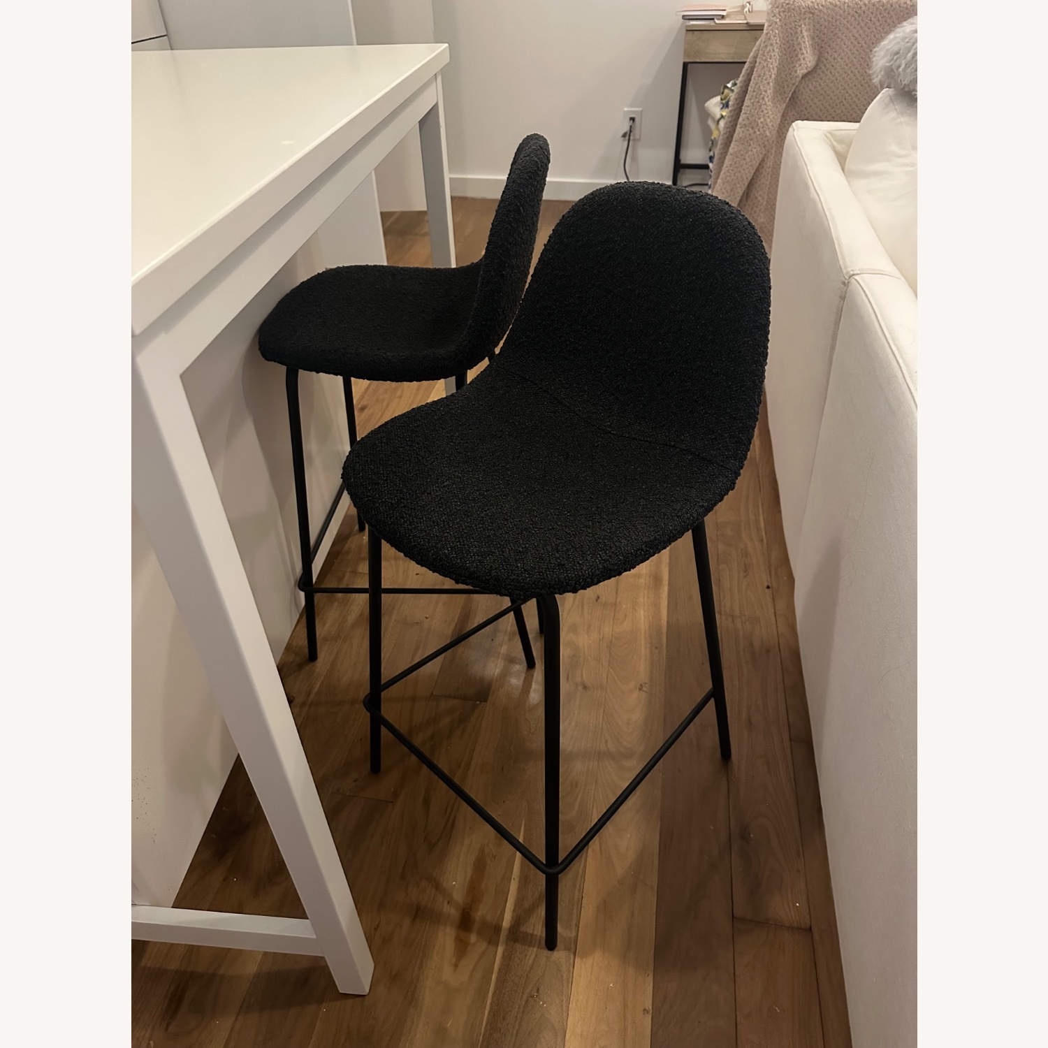 AllModern Boucle Counter Stool Set of 2 - image-1