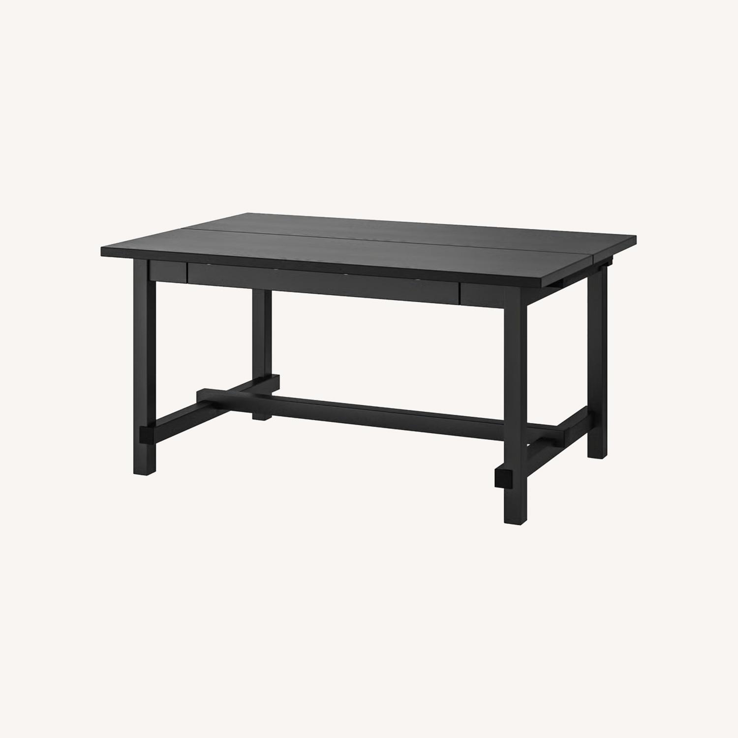 IKEA Nordviken Extendable Dining Table Black - image-0