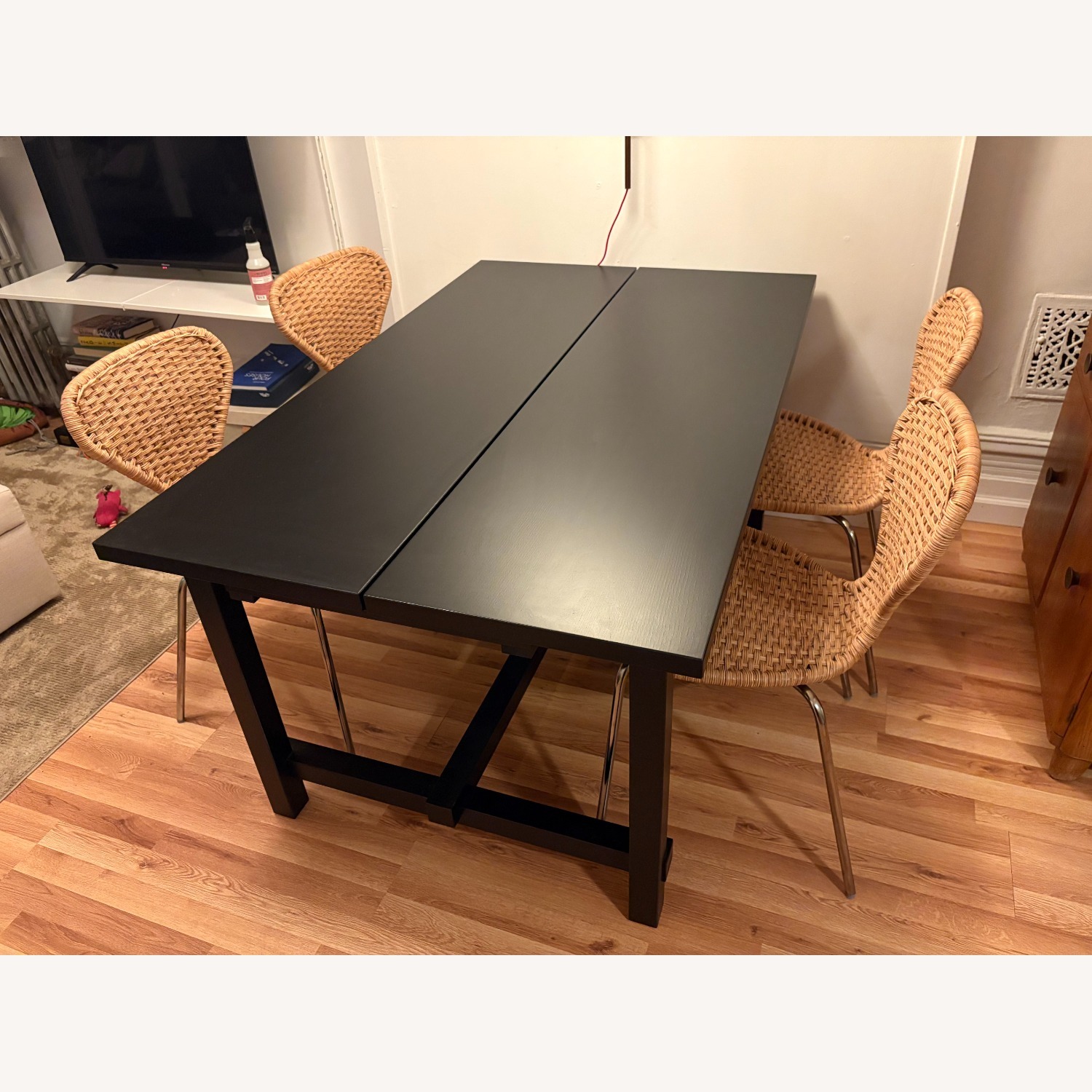 IKEA Nordviken Extendable Dining Table Black - image-3