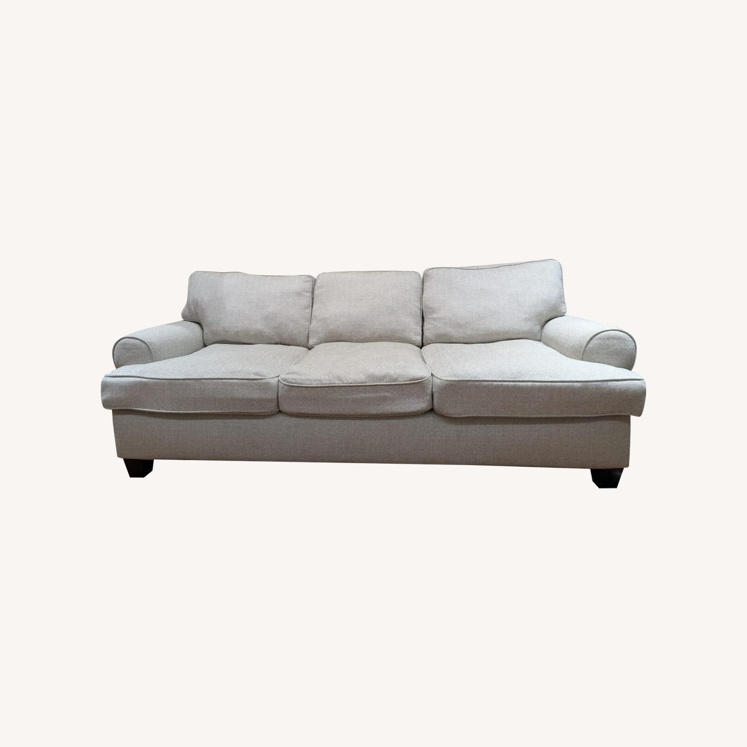 Queen Light Gray Sleeper Sofa - image-0