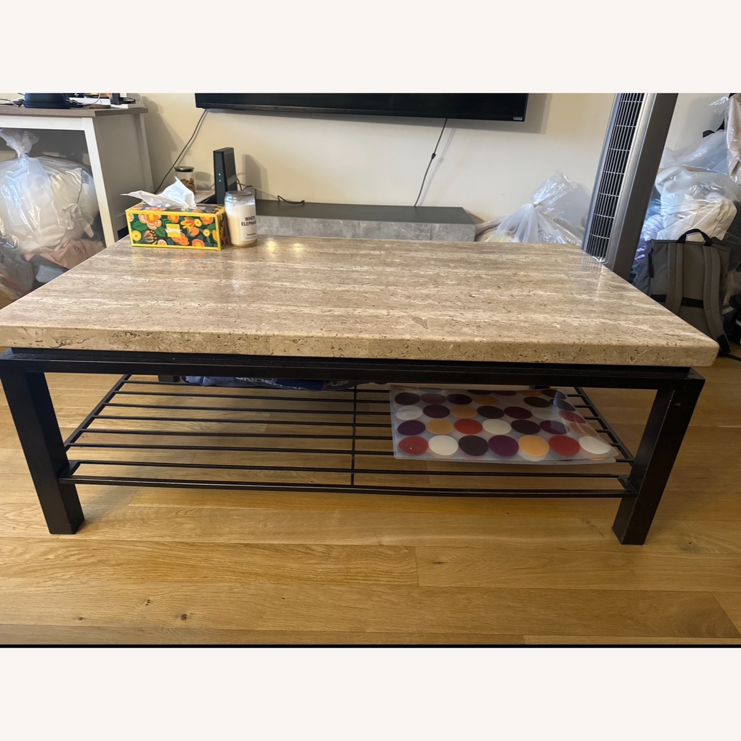 Real Marble Coffee Table - image-1