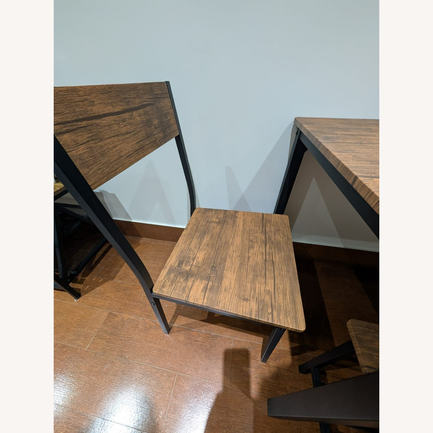 4 Items Dining Set Table Two Chairs and a Bench - image-3
