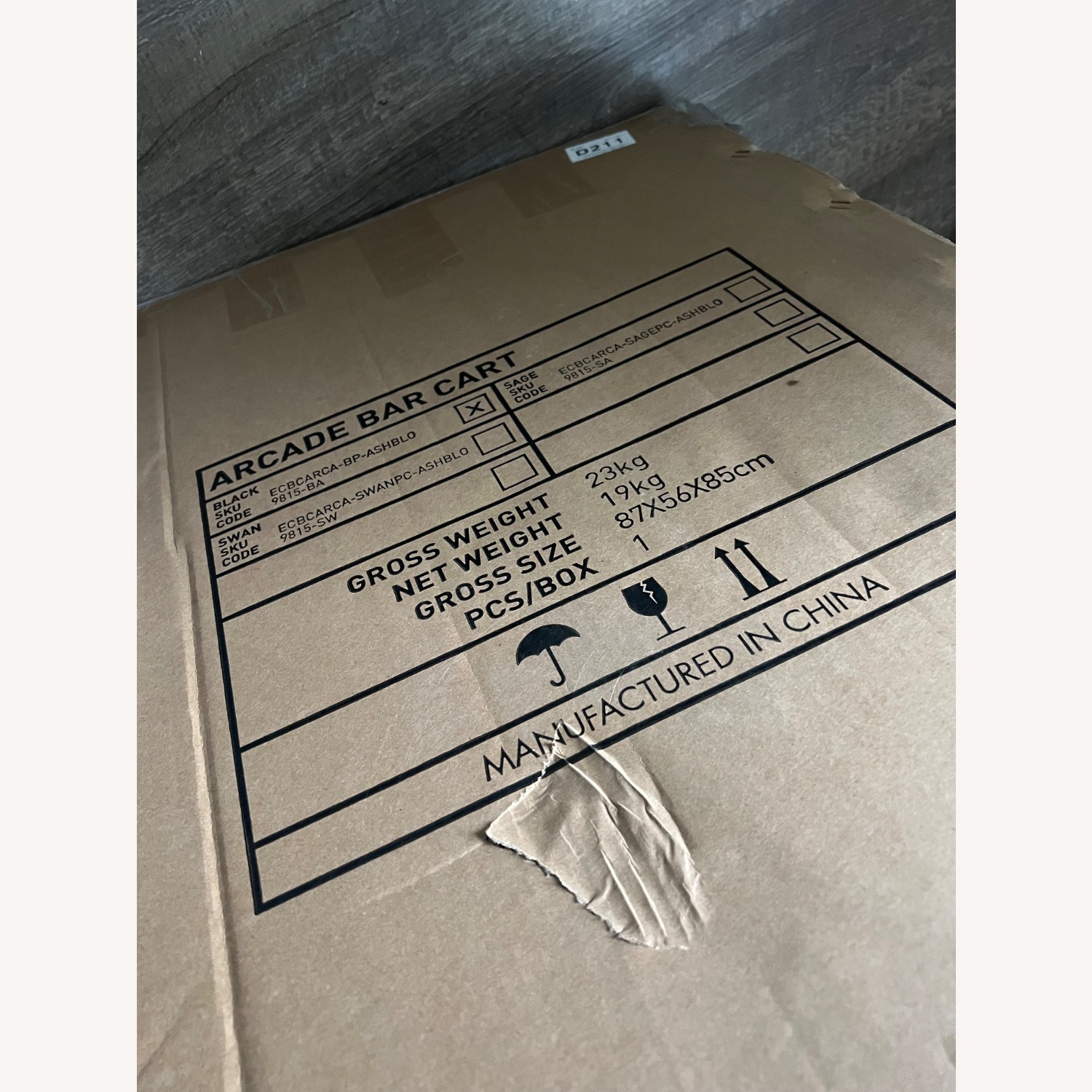 Gus Modern Arcade Bar Cart - image-3