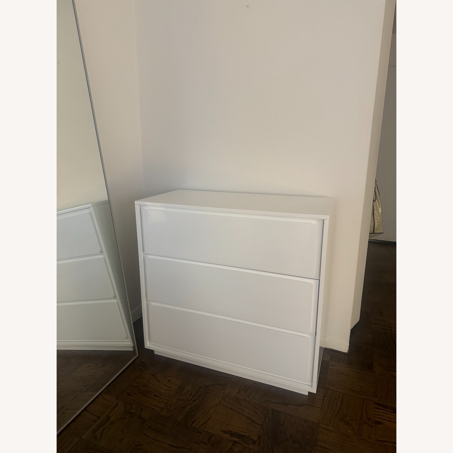 CB2 Gallery 3-Drawer White Dresser - image-3