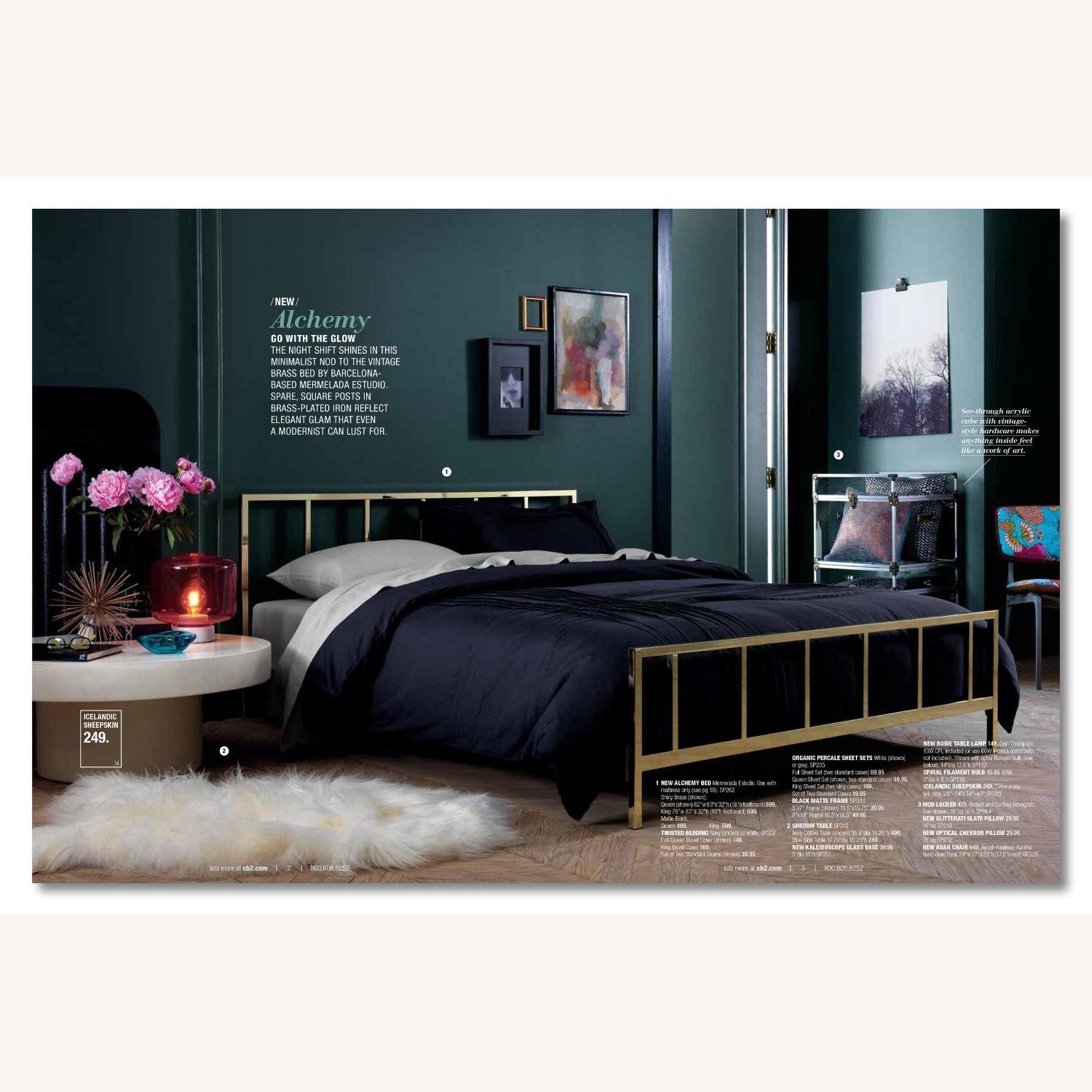 CB2 Alchemy Gold Bronze King Bed Frame - image-6
