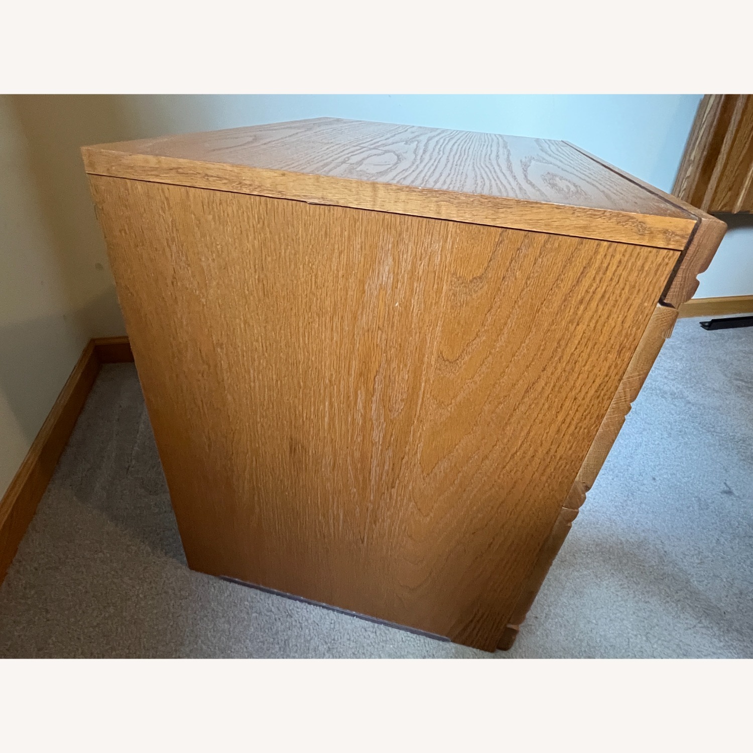 Palliser Oak Mid Century Modern Nightstand - image-3