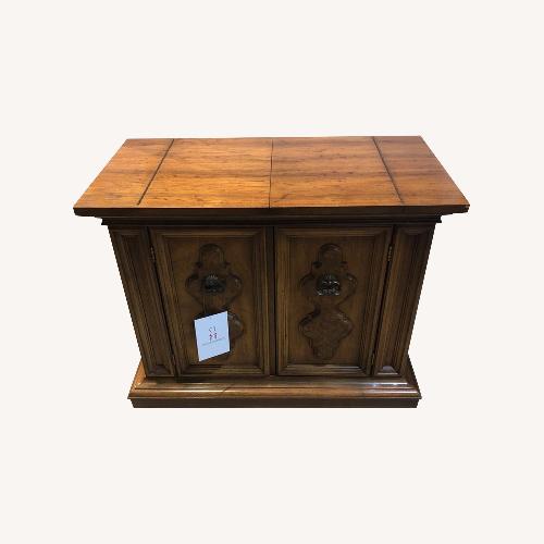 Used Vintage Wood Fold Out Top Bar Cabinet for sale on AptDeco