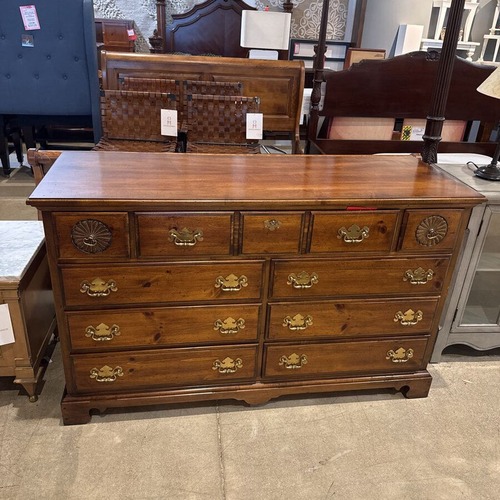 Used Mid Century Chippendale Style 9-Drawer Dresser for sale on AptDeco