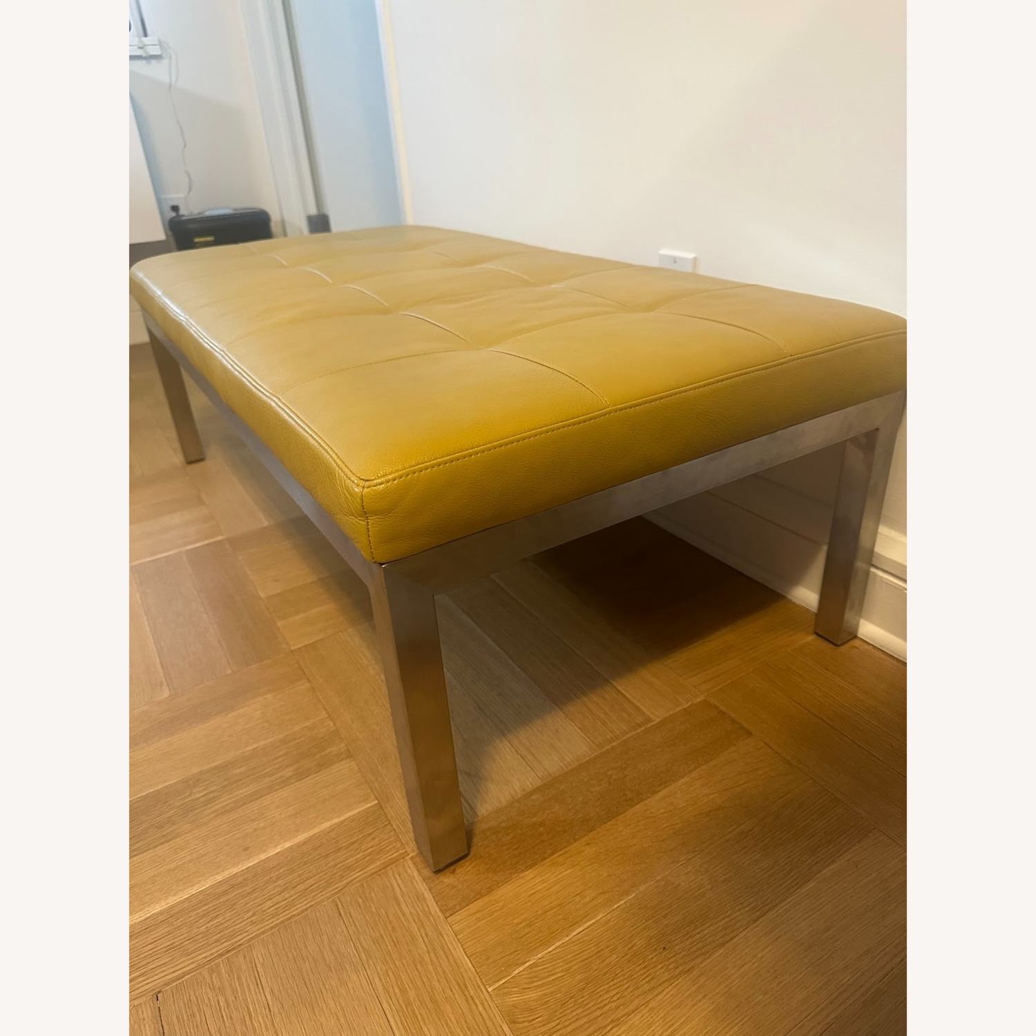 Room & Board Ravella Leather Ottoman - image-5