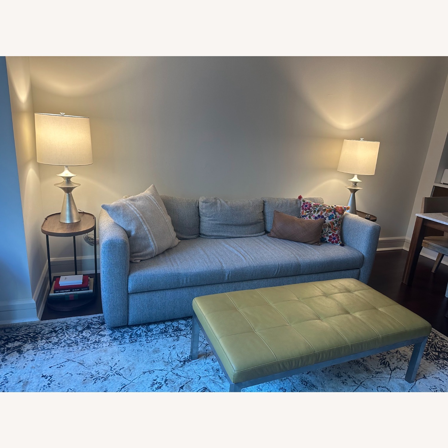 Room & Board Ravella Leather Ottoman - image-1