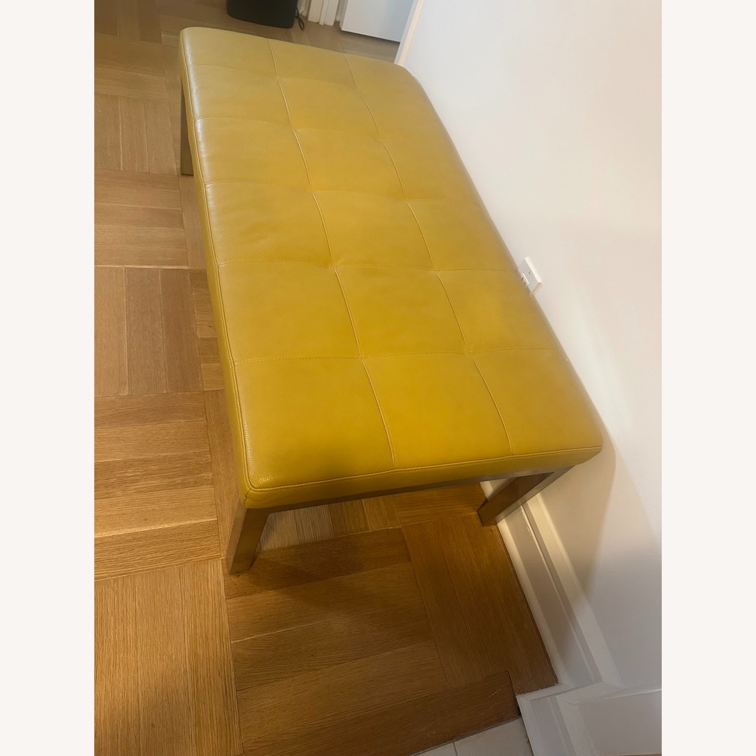 Room & Board Ravella Leather Ottoman - image-3