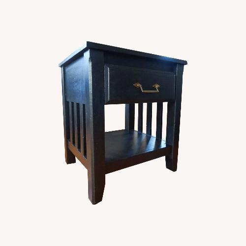 Used Broyhill Celestial Mosaic Wood End Table for sale on AptDeco