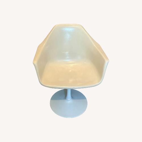 Used 2 Vintage Tulip Off White Dining Chairs for sale on AptDeco
