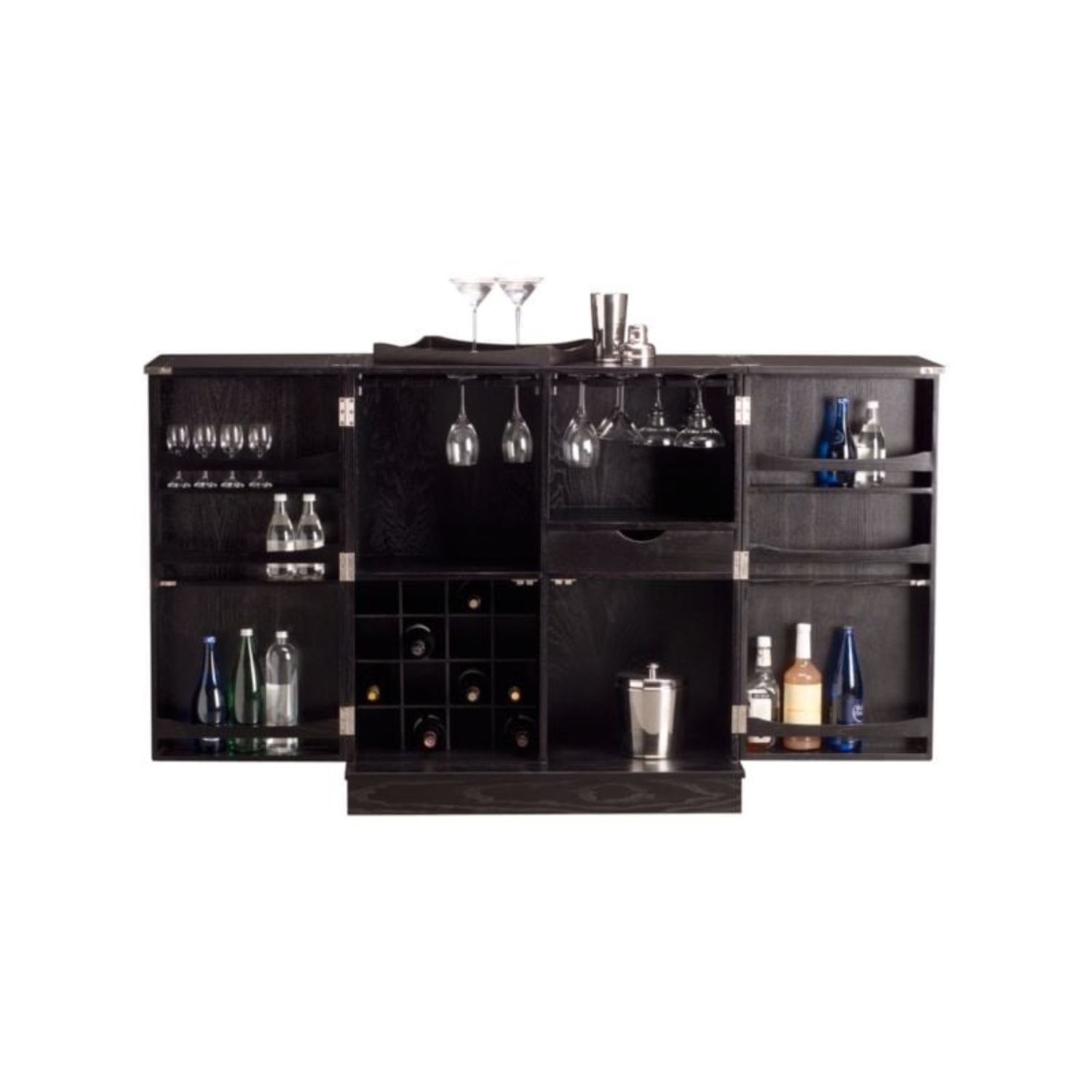 Crate & Barrel Steamer Bar Cabinet - image-4