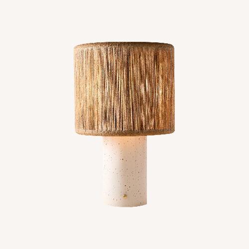 Used CB2 Ramble Tall White Ceramic Table Lamp for sale on AptDeco