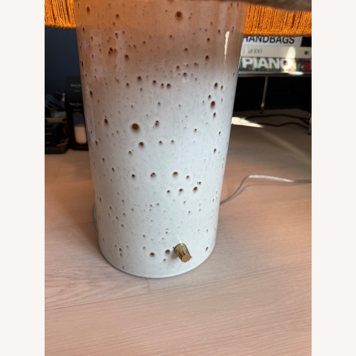 CB2 Ramble Tall White Ceramic Table Lamp - image-4