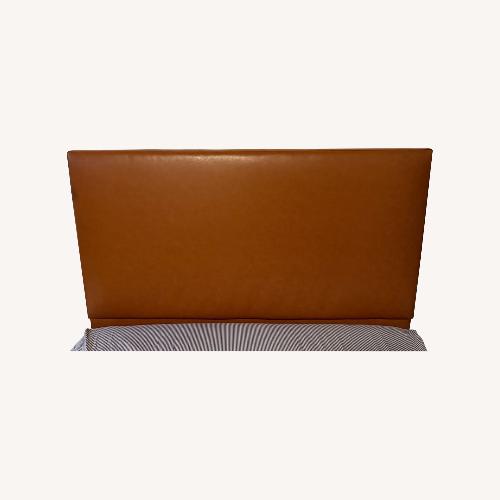 Used West Elm Upholstered Headboard - Faux Leather for sale on AptDeco