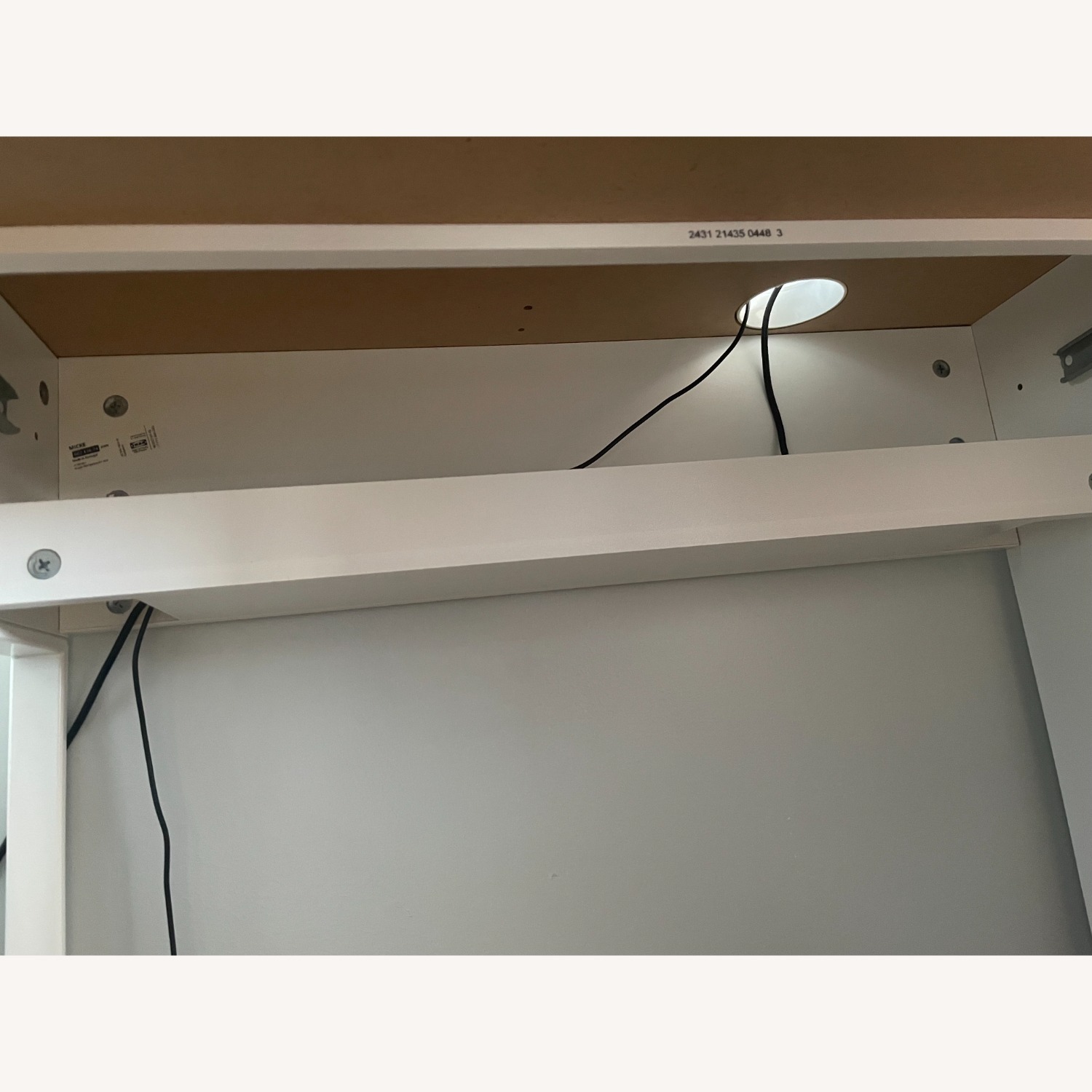 IKEA MICKE White Desk with Storage - image-7