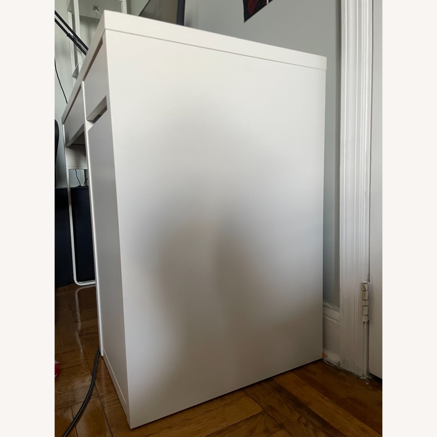 IKEA MICKE White Desk with Storage - image-3