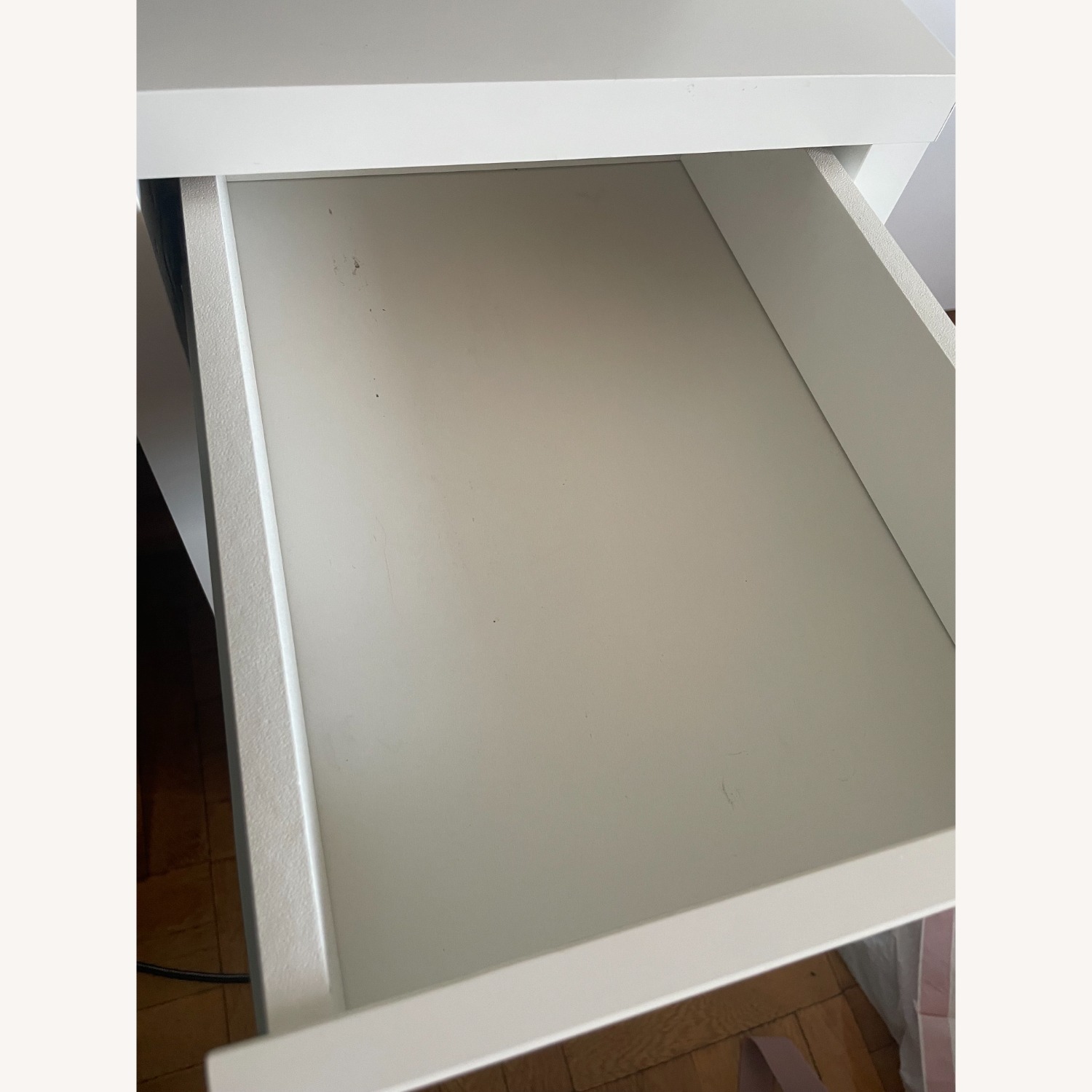 IKEA MICKE White Desk with Storage - image-4