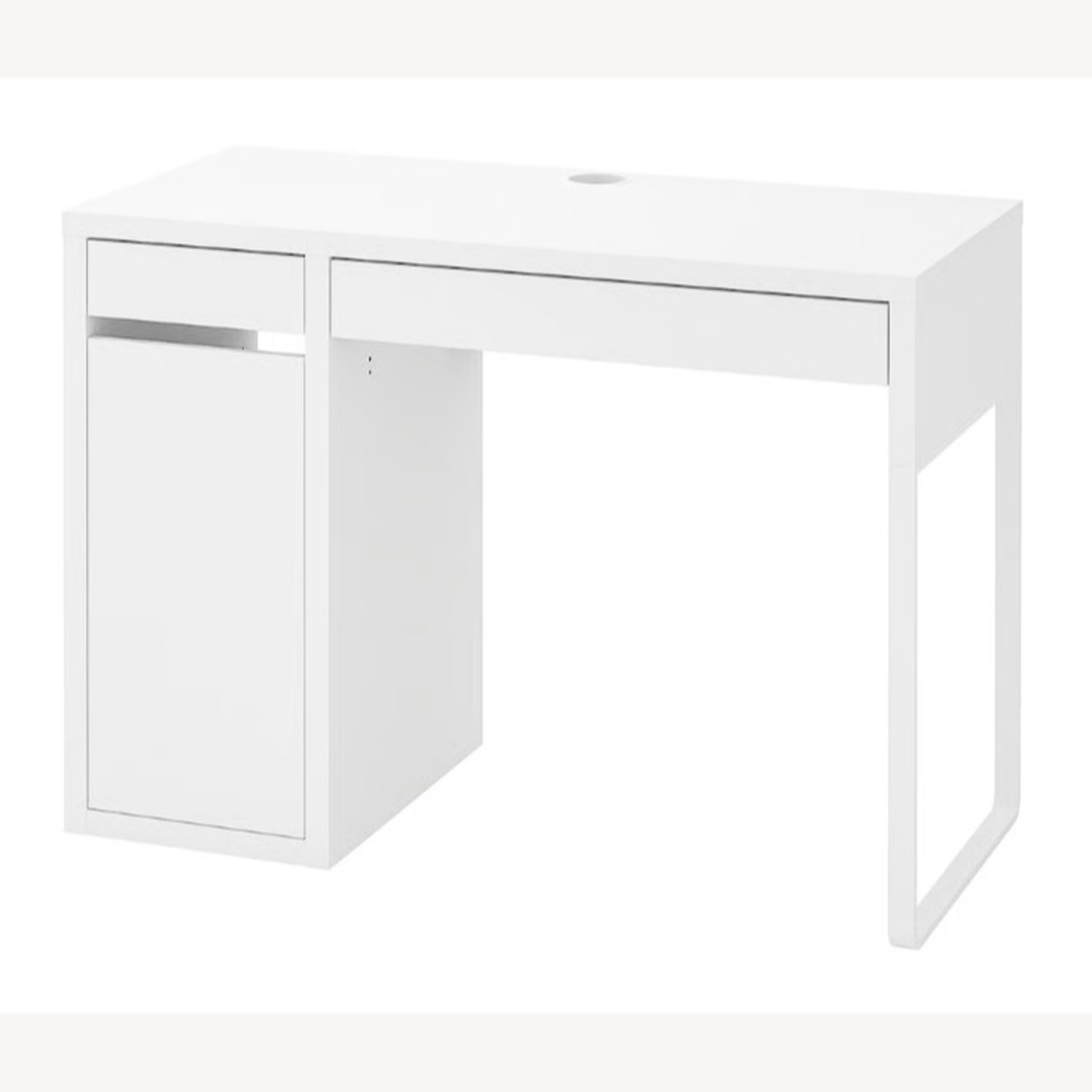 IKEA MICKE White Desk with Storage - image-12